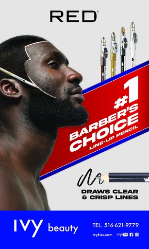 [ZRED021] BARBER PENCIL LINER BANNER