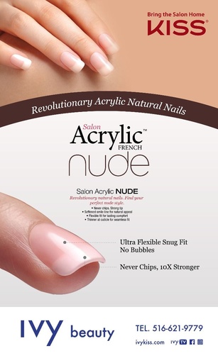 [ZNA06] KISS ACRYLIC NUDE NAIL BANNER